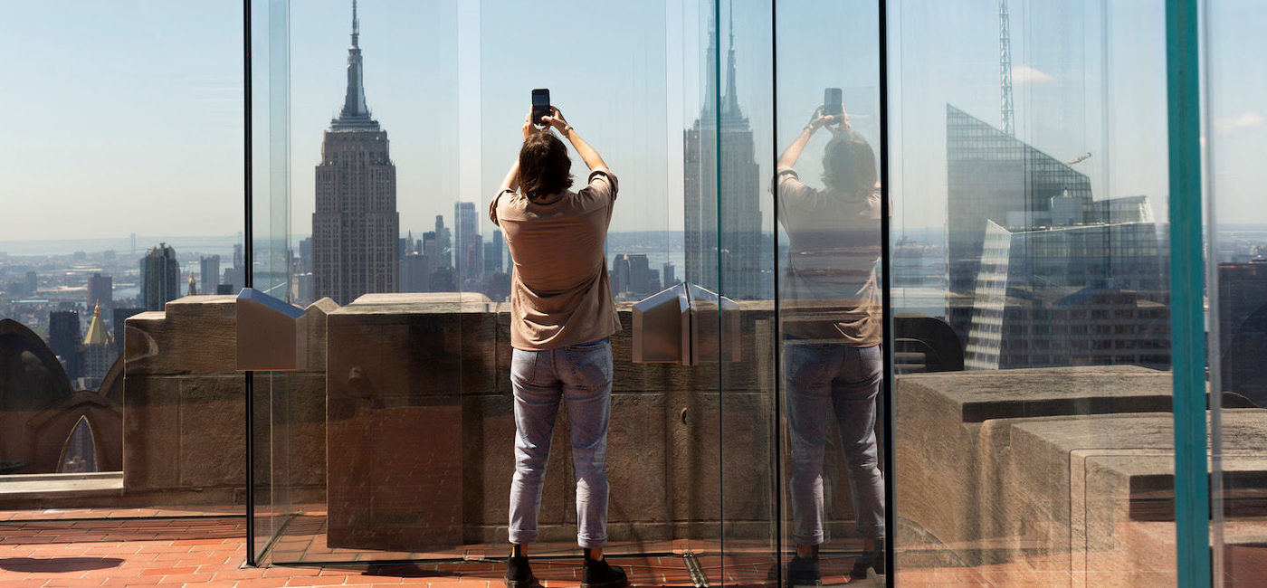 Image: The Top of the Rock observation deck. (photo via Photo-Michael-Brosilow, NYC & Company) (NYC & Company)