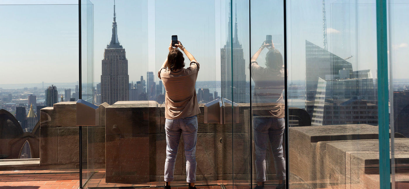 Photo: The Top of the Rock observation deck.  (photo via Photo-Michael-Brosilow, NYC & Company)