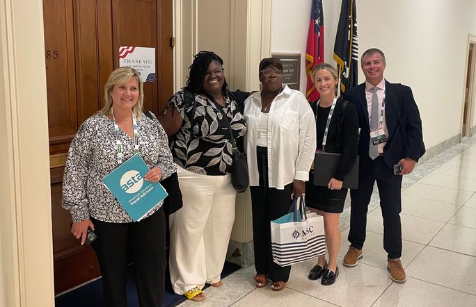 ASTA travel advisors inside the Rayburn House Office Building in Capitol Hill ASTA travel advisors inside the Rayburn House Office Building in Capitol Hill