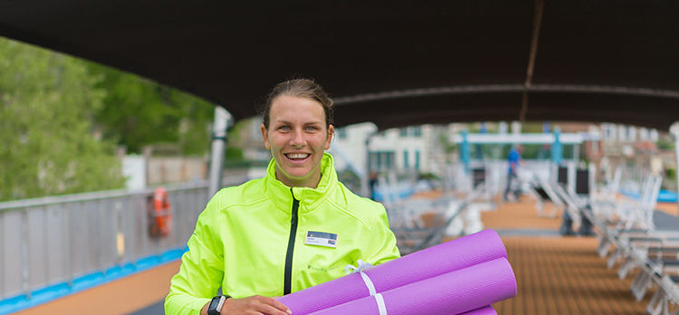 Image: PHOTO: Selina Wank, Sports Scientist for AmaWaterways. (photo courtesy of AmaWaterways)