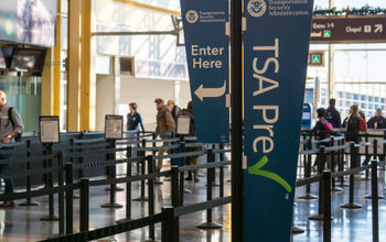 TSA PreCheck lane at Reagan National Airport