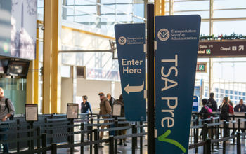 TSA PreCheck lane at Reagan National Airport