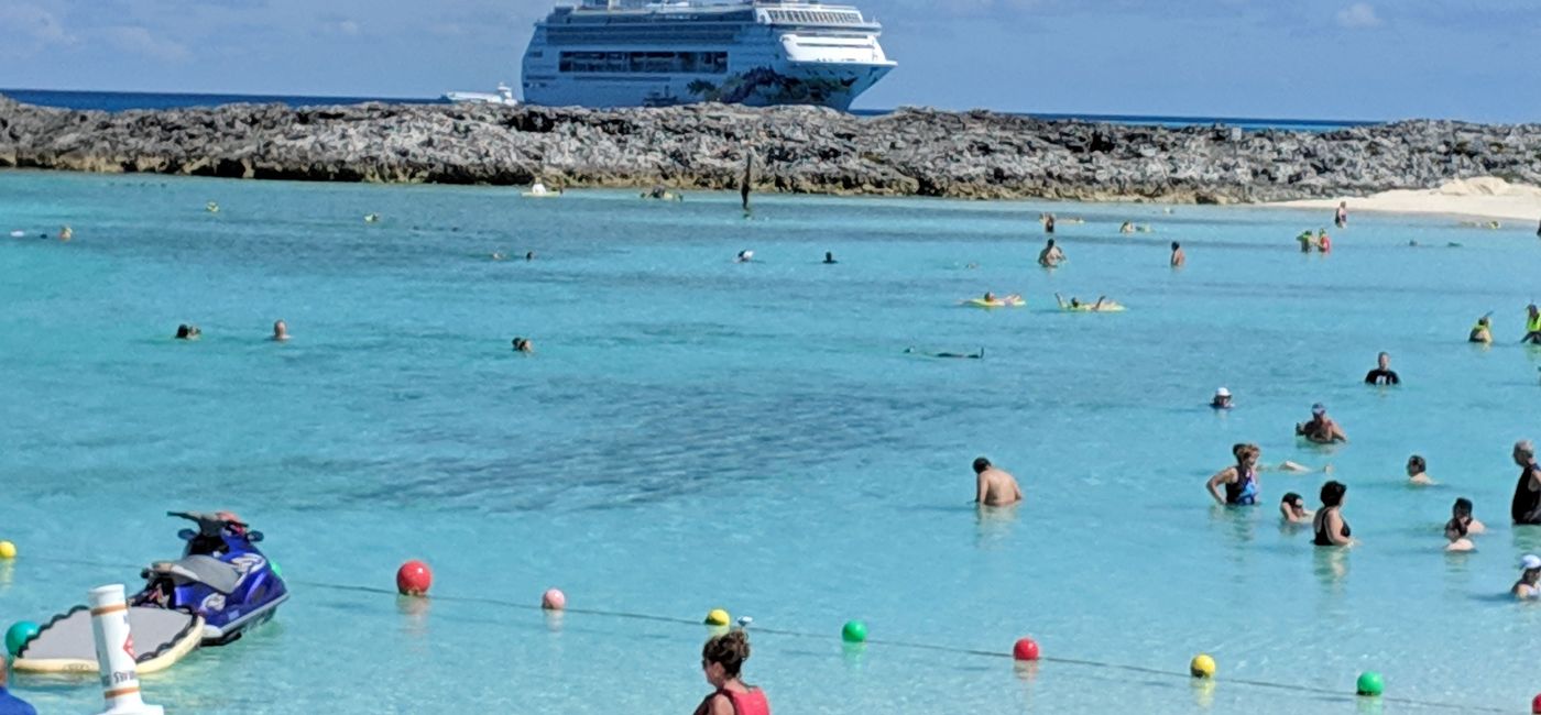 Image: The Norwegian Joy cruise ship in the Bahamas (photo by Lauren Bowman)
