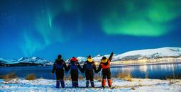 An Authentic Vacations' group in Tromso, Norway.