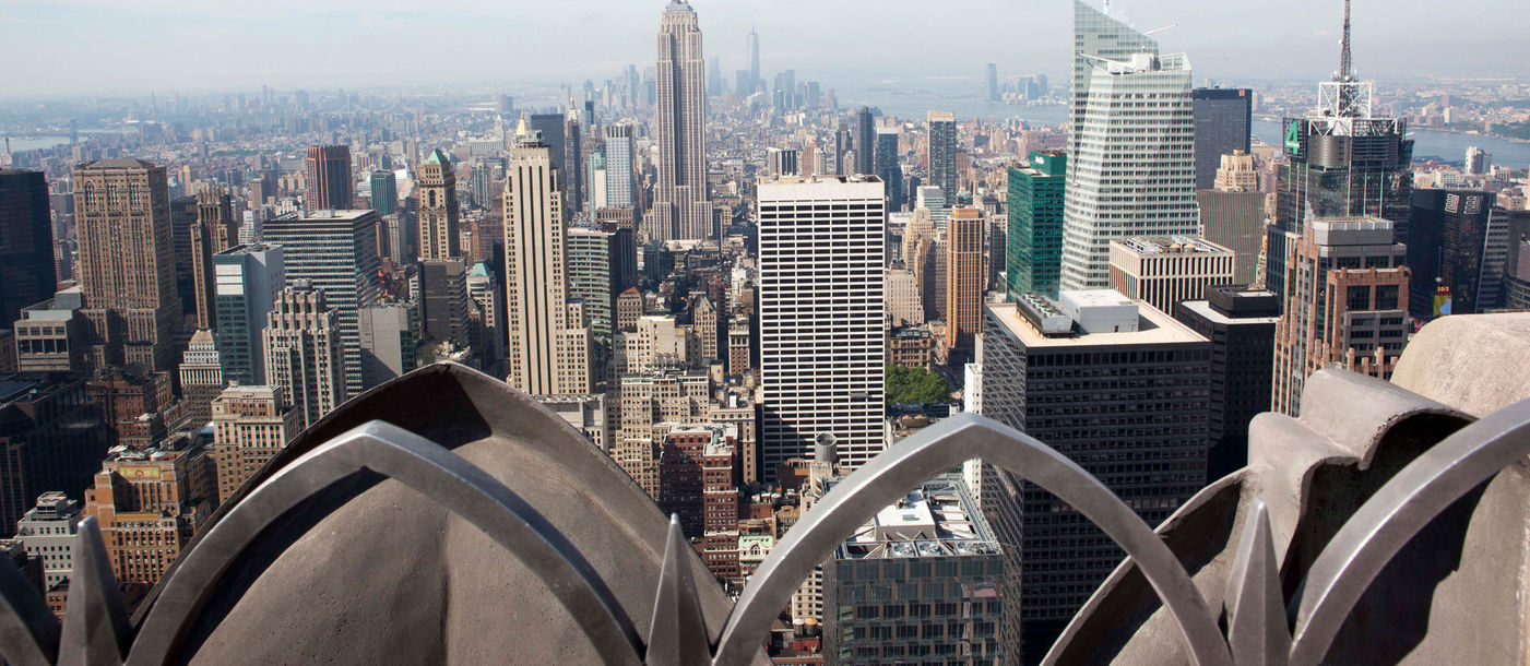 A view from the Top of the Rockefeller Center in New York City