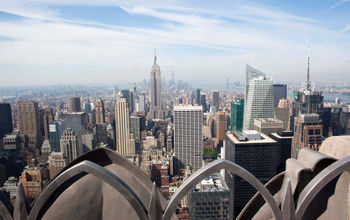 A view from the Top of the Rockefeller Center in New York City