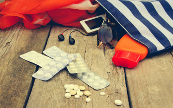 Bringing medications on vacation.