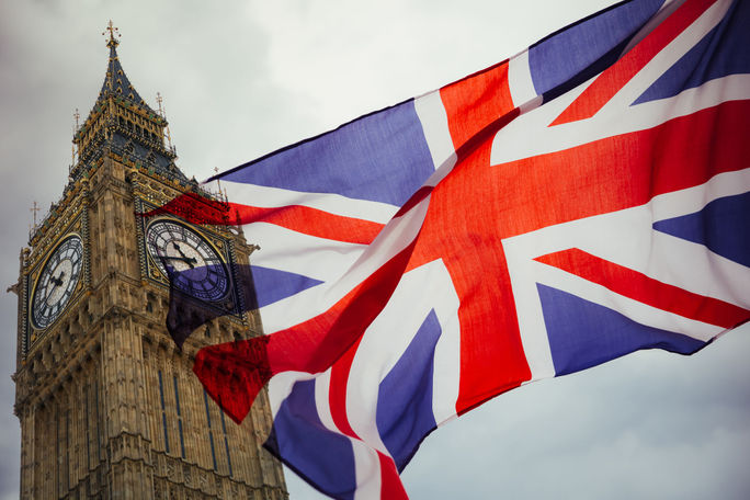 Big Ben, London, UK, United Kingdom, Union Jack, Union Flag, Britain