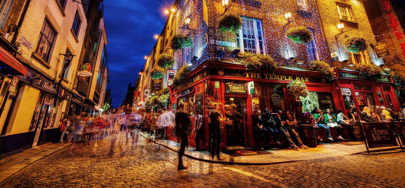 Image: Temple Bar, Dublin, Ireland (Photo via Getty Images)