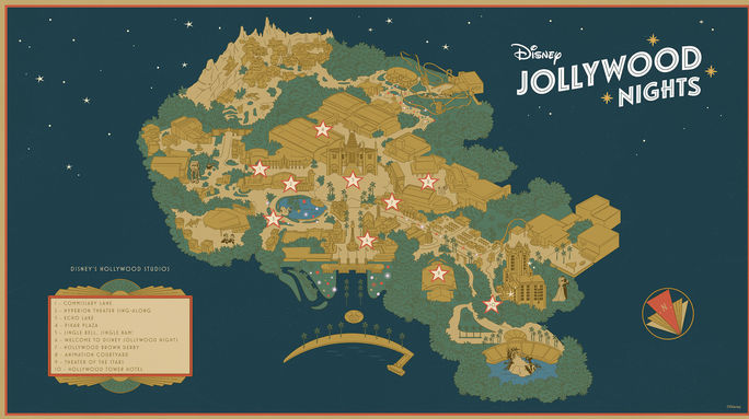 Disney Jollywood Nights Map
