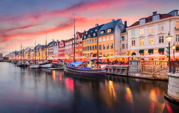 Nyhavn, Copenhagen, Denmark, Europe, City, Boats