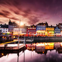 Nyhavn, Copenhagen, Denmark, Europe, City, Boats