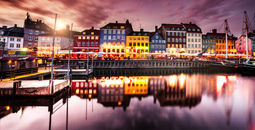 Nyhavn, Copenhagen, Denmark, Europe, City, Boats