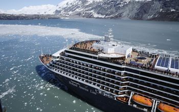 Holland America Line's Westerdam in Glacier Bay, Alaska.