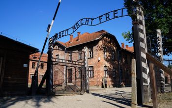 Auschwitz-Birkenau Memorial and Museum in Oswiecim, Poland