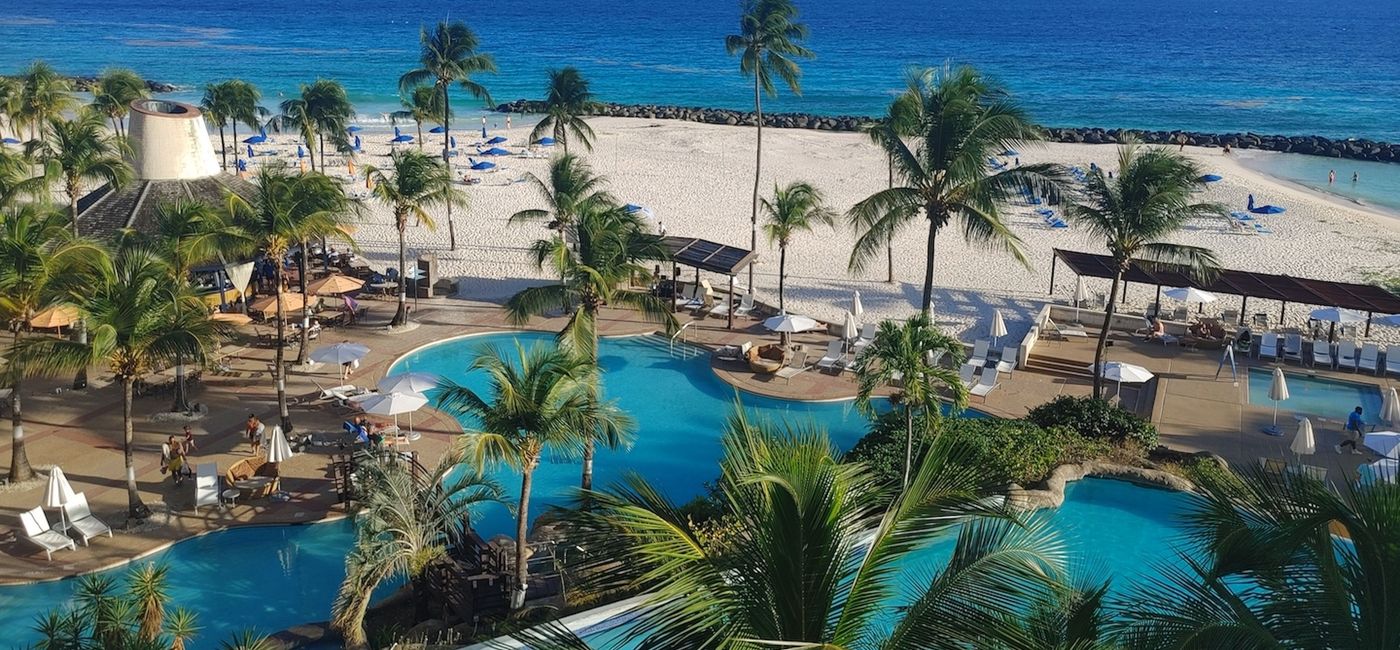 Image: The beach at Hilton Barbados Resort (Claudette Covey)
