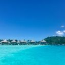 Overwater, bungalows, Bora Bora, French Polynesia