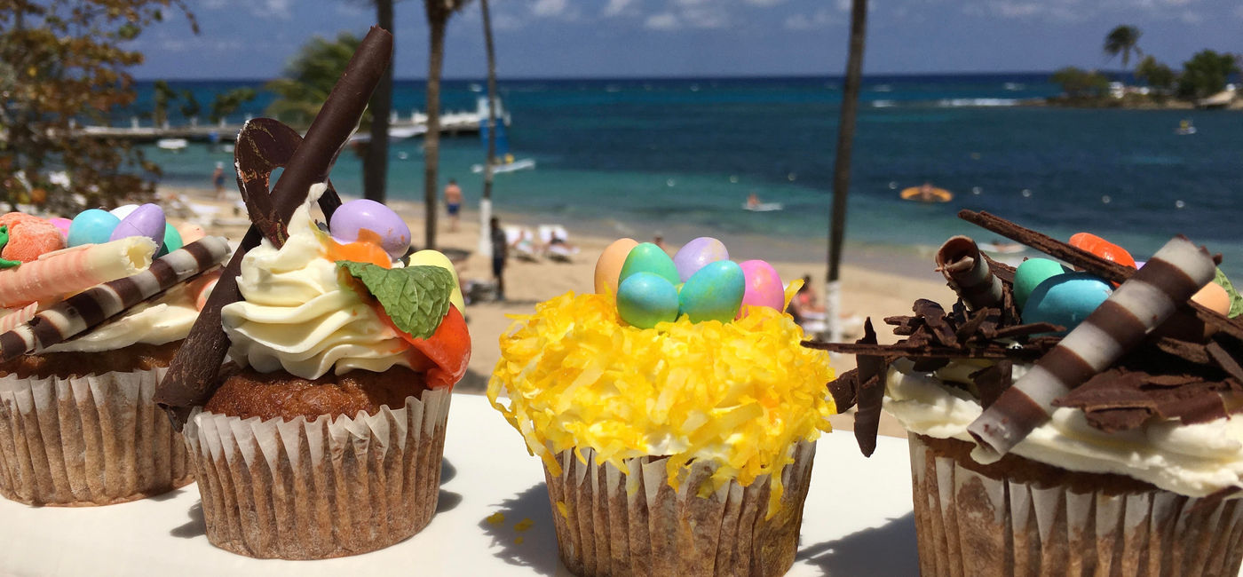 Image: PHOTO: Easter carrot, pumpkin and pistachio cupcakes (Photo courtesy of Couples Resorts)