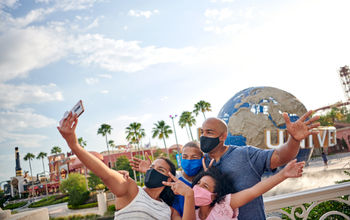 Family at Universal Orlando Resort.