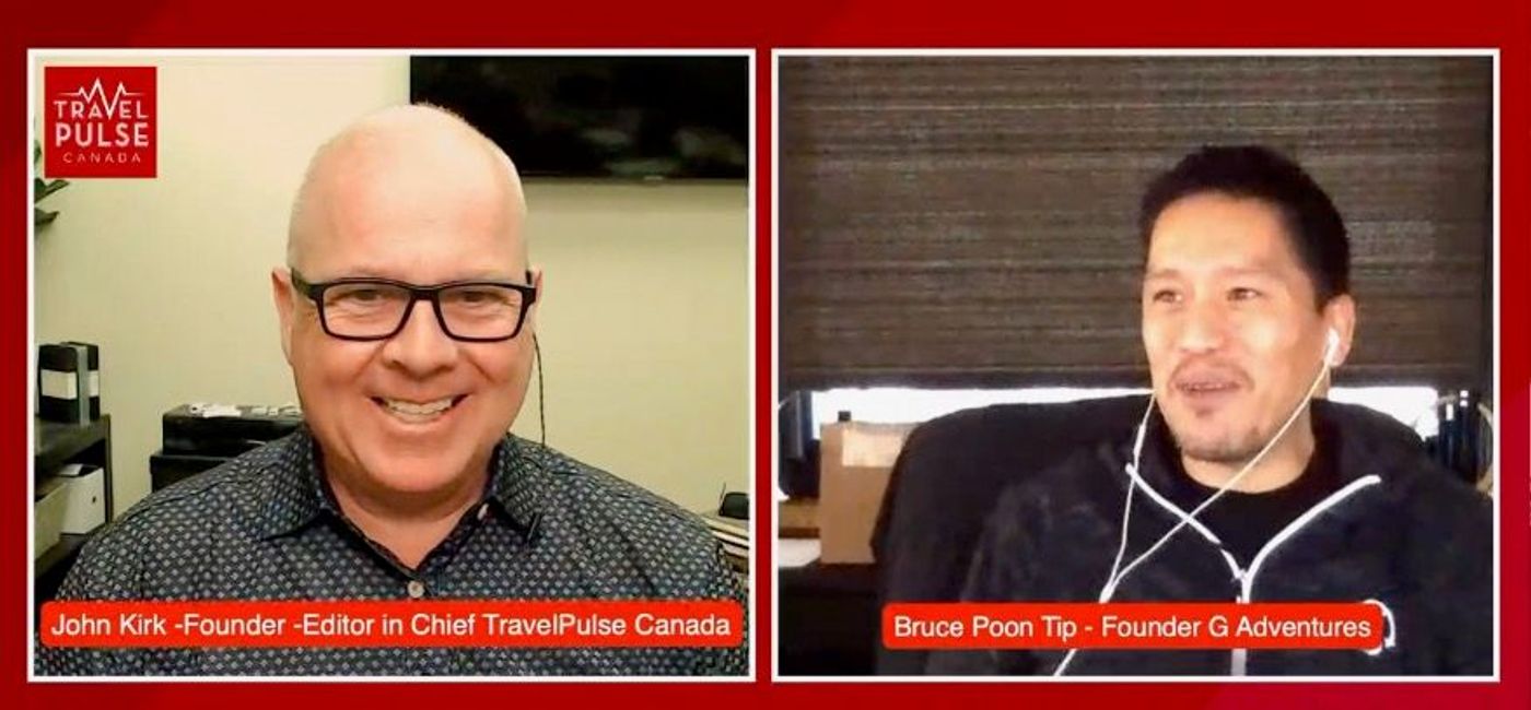 Image: John Kirk and Bruce Poon Tip (TravelPulse Canada)