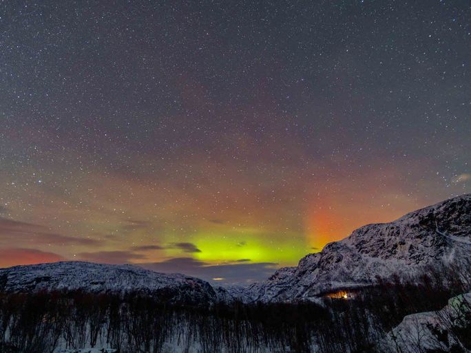 The Northern Lights, aurora borealis, Norway, The Nordics