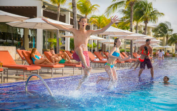 Family fun at the pool