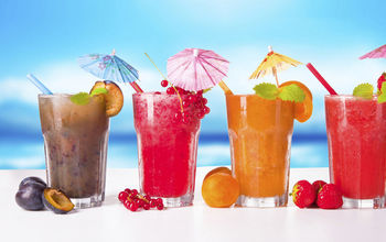 Umbrella tropical drinks
