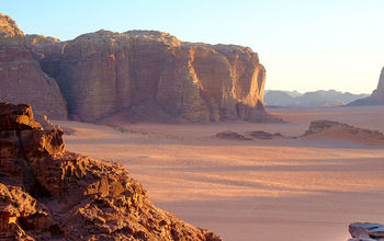 Hiker in Wadi Rum, Jordan