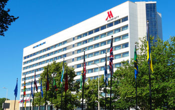 Marriott Hotel Building in the Netherlands.