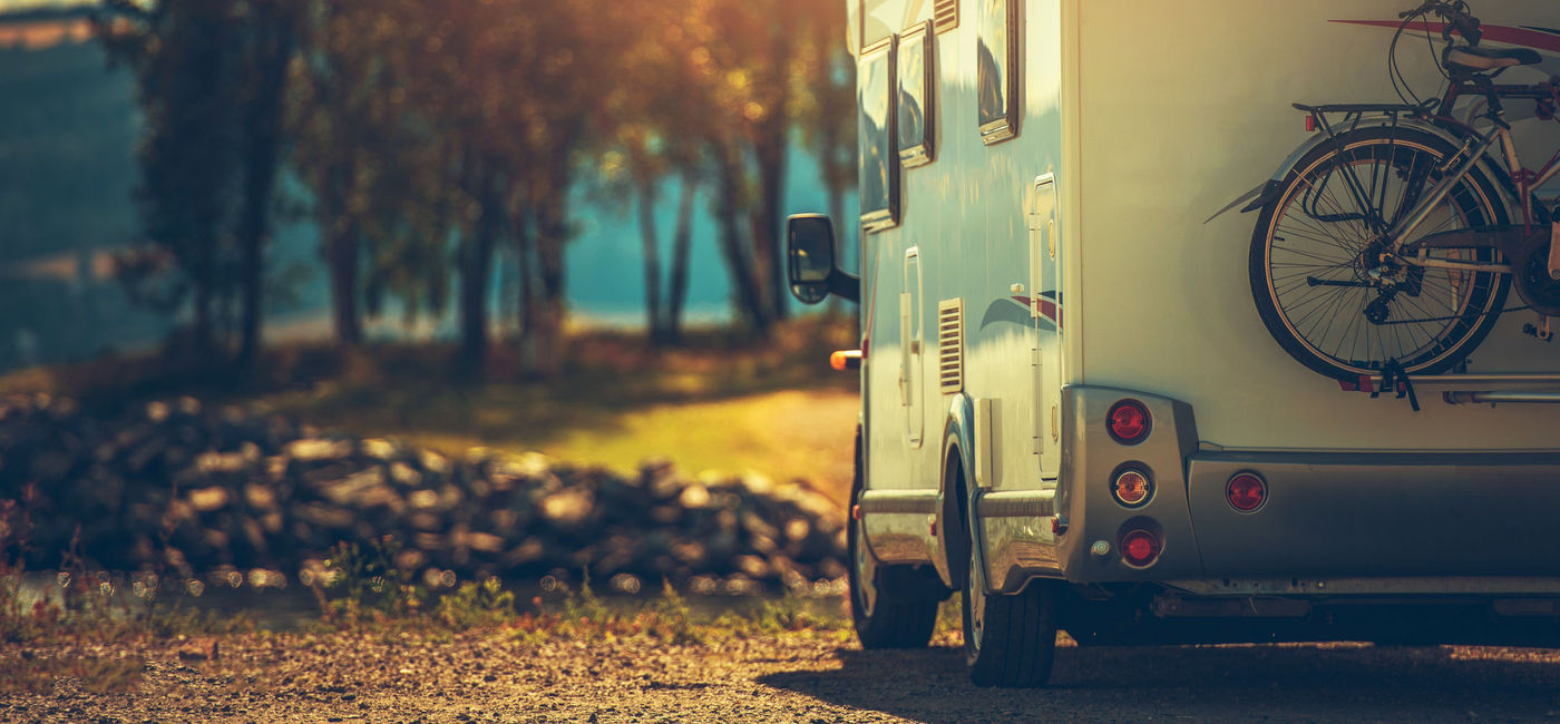 Image: PHOTO: RV driving during the late afternoon in the fall. (Photo via iStock/Getty Images Plus/welcomia)