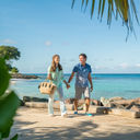 A couple enjoying time in Barbados