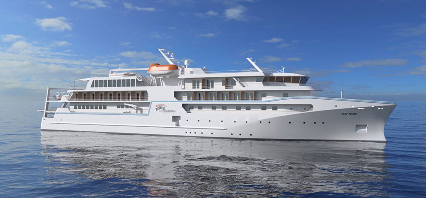 Image: PHOTO: Coral Expeditions' new ship rendering. (photo courtesy of Coral Expeditions)
