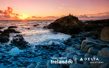 Giants Causeway sunset