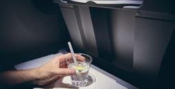 Alcohol drink on board airplane