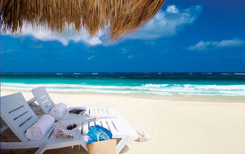 The beach view at Hard Rock Hotel Cancun