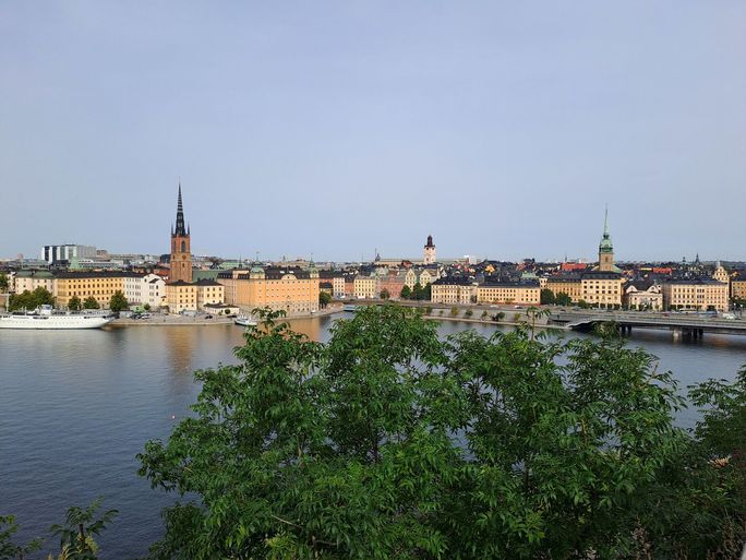 View of Stockholm from the Monteliusvägen scenic path. Stockholm, overlook, scenic spot, Sweden,