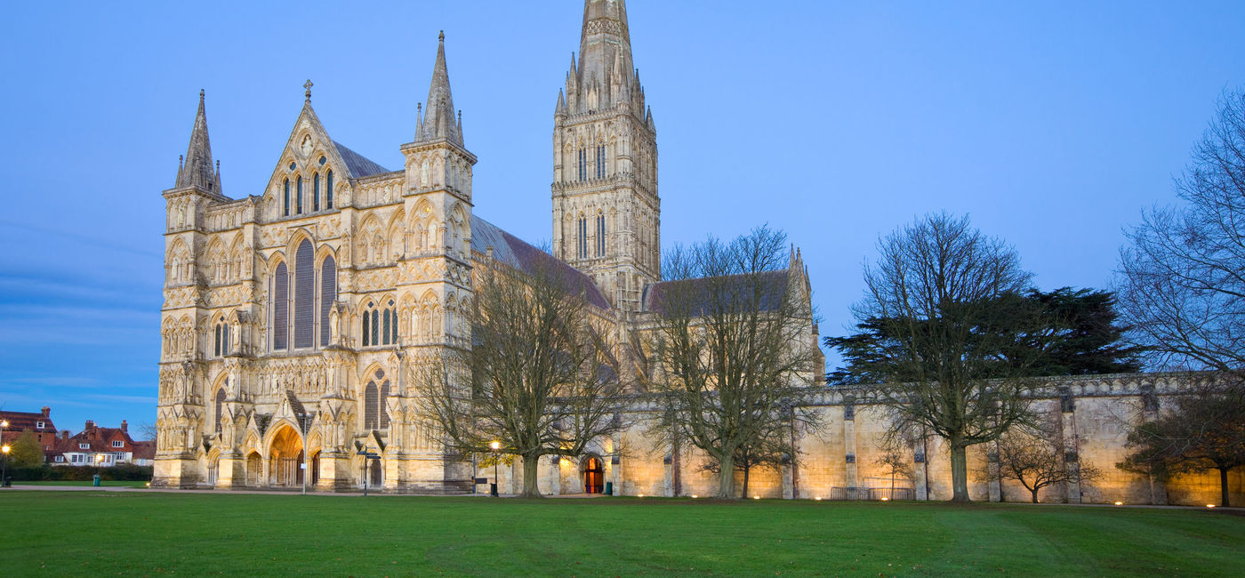 Image: PHOTO: England's Salisbury Cathedral. (Photo via Getty Images Plus / iStock / benedek)