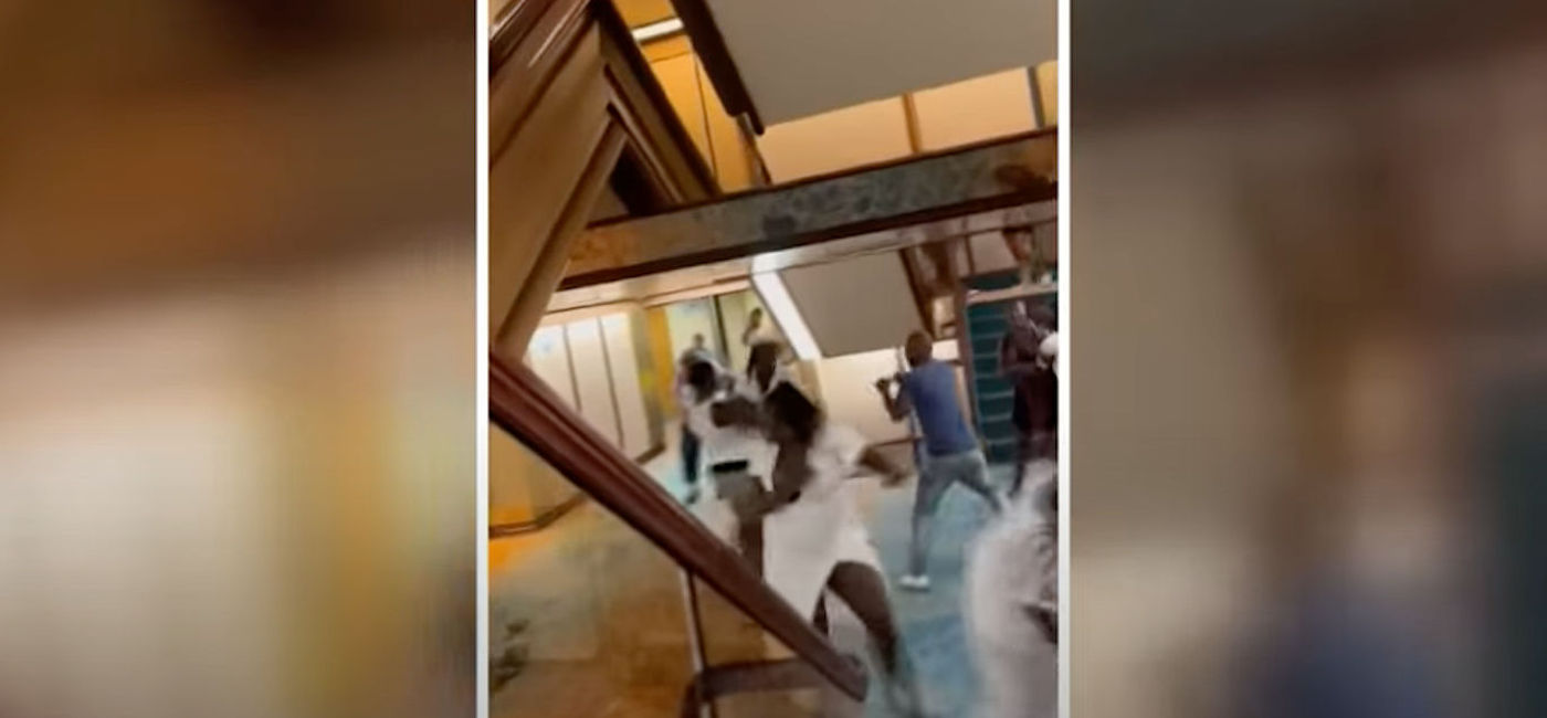 Image: A fight breaks out on a Carnival cruise ship. (photo via Donnie McMaster/First Coast News)