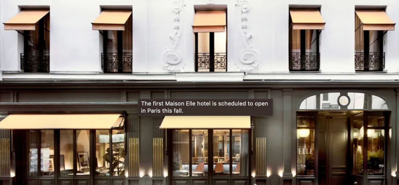 Image: Maison ELLE will open in Paris this fall. (photo courtesy ELLE Hospitality) (ELLE Magazine)