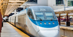 Amtrak Acela Express Train at Boston's South Station