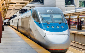 Amtrak Acela Express Train at Boston&#39;s South Station