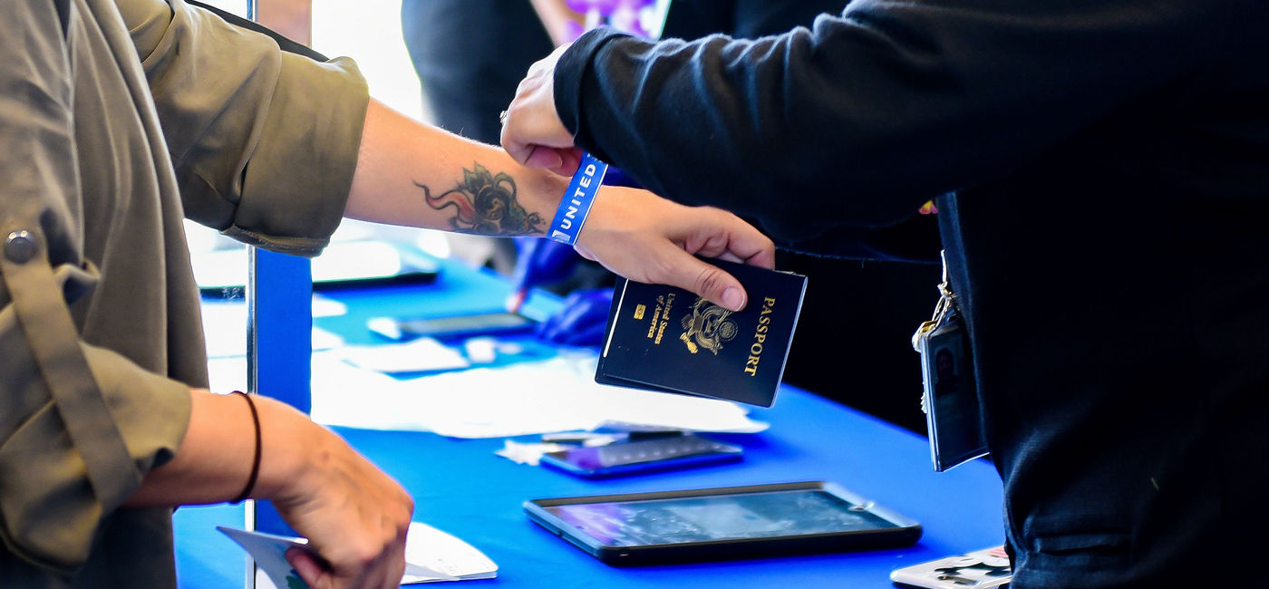Image: PHOTO: United's pre-clearance program. (photo via United Airlines Media)