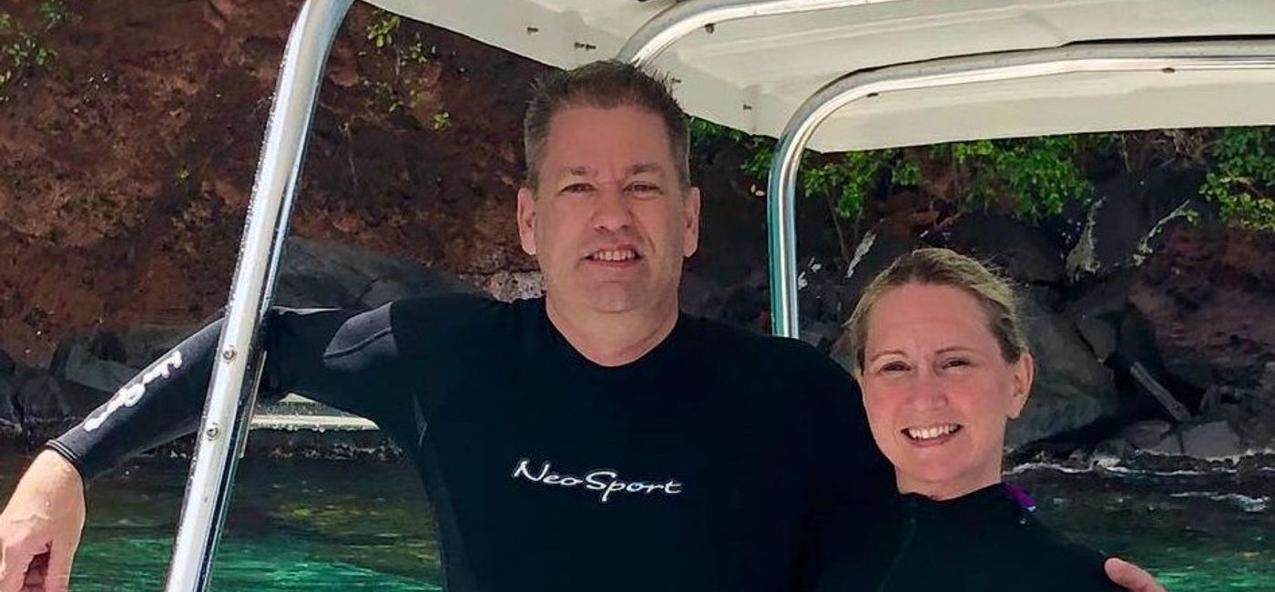 Image: Avid divers Julie Gilchrist and her fiance Sean are getting married in Saint Lucia September 12, 2019. (Photo: Julie Gilchrist)
