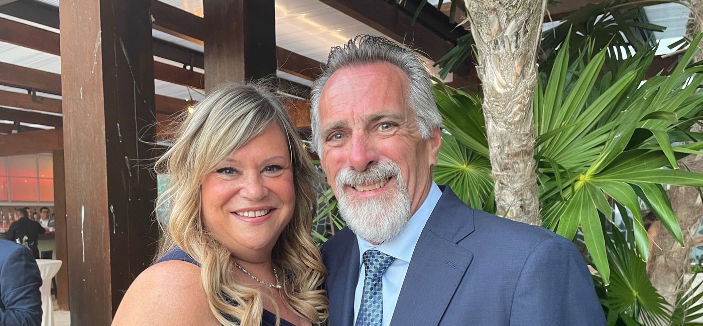 Image: Sarah and Scott Boville at this year's TravelOnly conference in Cancun. (Photo Credit: Bruce Parkinson)