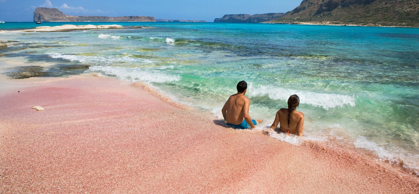 Image: Balos Beach, Crete, Greece. (photo via Philartphace/iStock/Getty Images Plus)