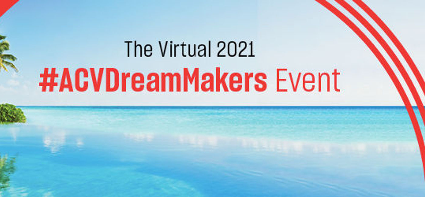 Image: ACV's DreamMakers Event will be held virtually on September 9. (Photo: Air Canada Vacations)