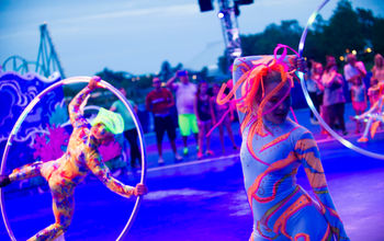 Electric Floating Acts, Electric Ocean, entertainment, parade, performers, SeaWorld San Diego