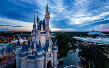 View over Magic Kingdom Park in Florida.