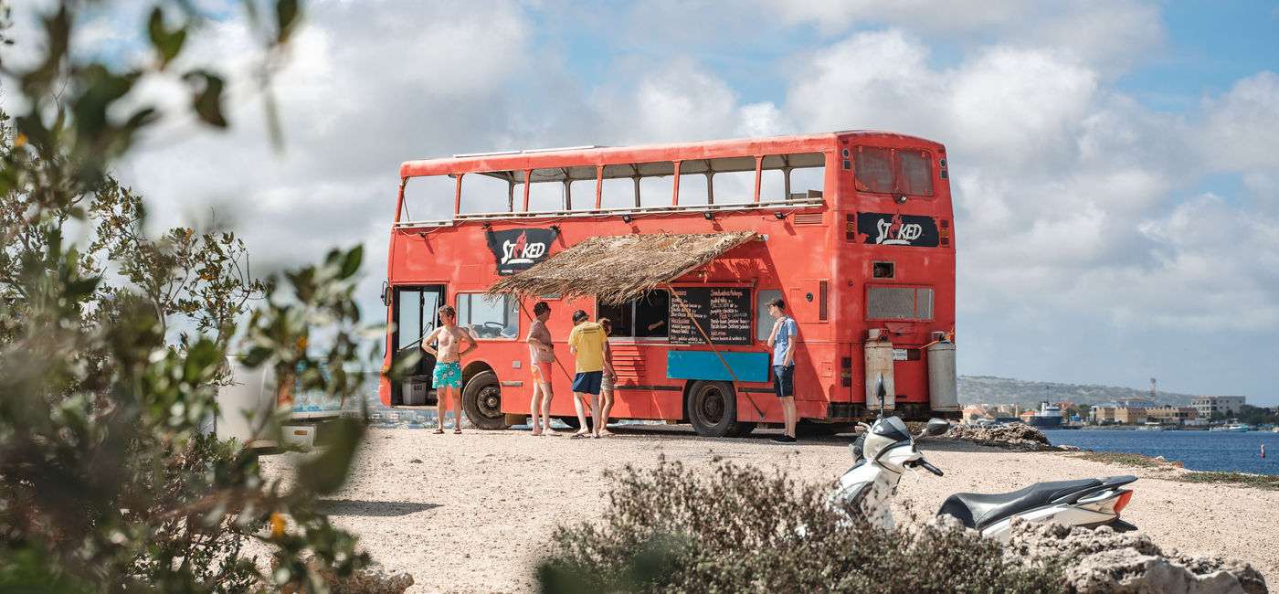Image: Stoked Food Truck in Bonaire. (photo via Tourism Corporation Bonaire) ((photo via Tourism Corporation Bonaire))