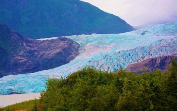 Mendenhall Glacier in Juneau, Alaska